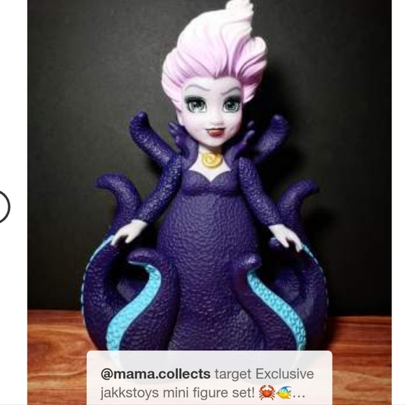 Disney’s The Little Mermaid Ariel, Ursula & Eric 6" Petite Doll Gift Set - Picture 5 of 12